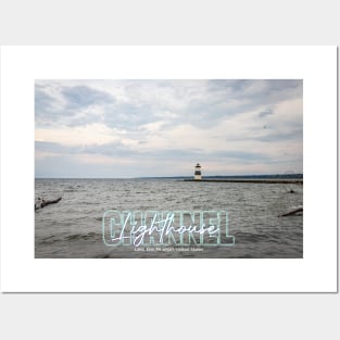 Channel Lighthouse Presque Isle Erie Pennsylvania Posters and Art